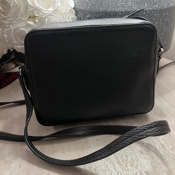 Kate Spade Hayes Street ARLA Black Pebbled Leather Camera Crossbody Bag EUC - Picture 8 of 9